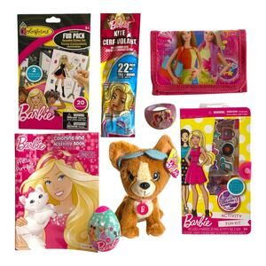 Barbie Girl Gift Bundle – Toys, Plush, Activity Books, Stickers & More – NEW